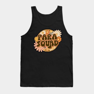 Para Squad Retro Groovy Floral Leopard Tank Top